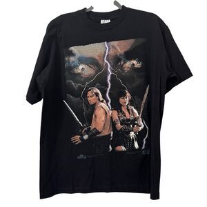 Vintage Hercules & Xena Warrior Princess 97 Large T-Shirt 90s Legendary Journeys
